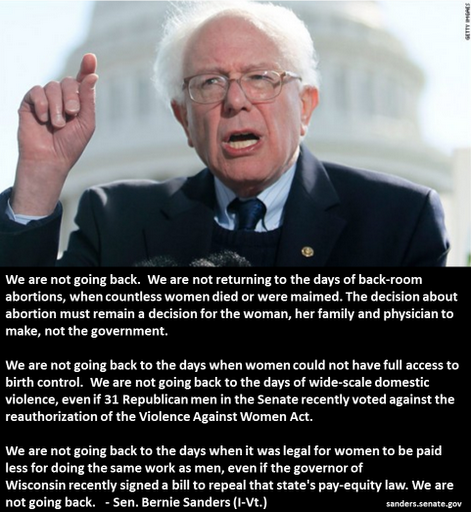 Bernie Sanders War On Women