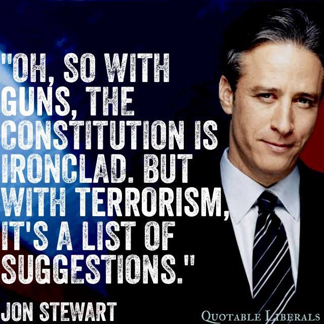 Guns Constitution Jon Stewart
