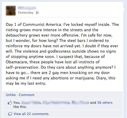 Facebook Quotes Communist America