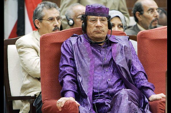 Dictator Fashions Gaddafi Purple