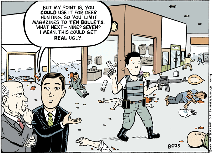 2013 Political Cartoons Gun Control