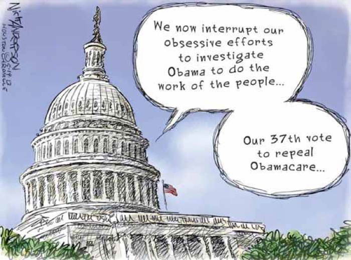 2013 Political Cartoons Obama Repeal