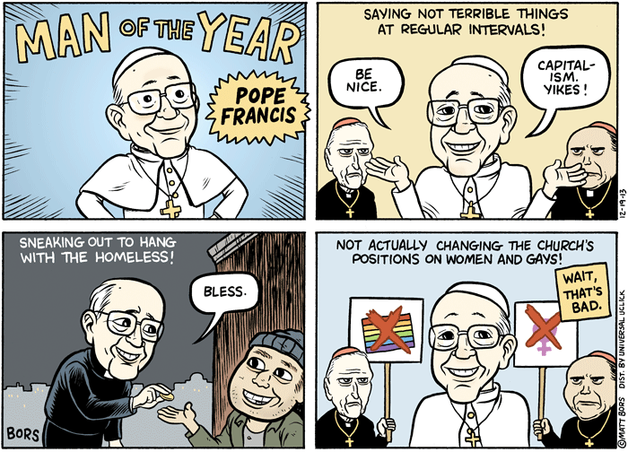 2013 Political Cartoons Pope Francis