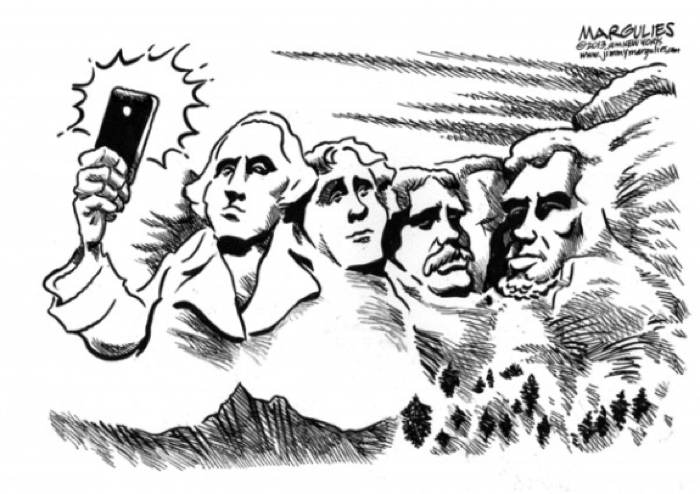 2013 Political Cartoons Selfies