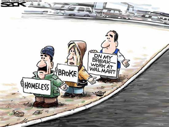 2013 Political Cartoons Walmart