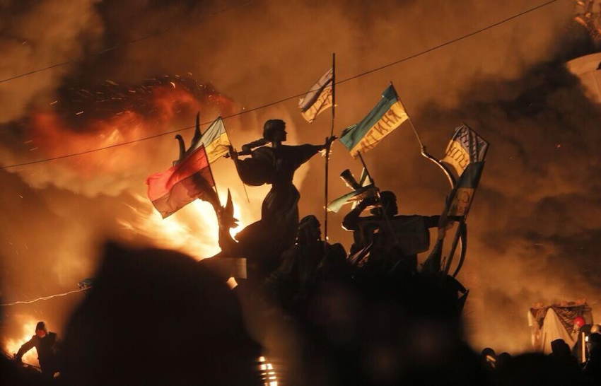 Ukraine Uprising Flags