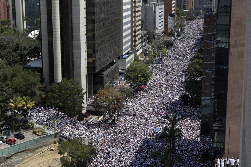 Venezuela Protests Aerial