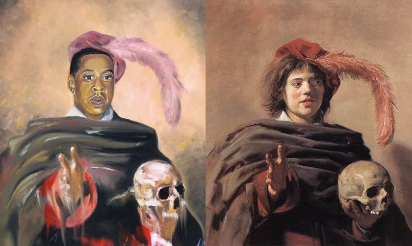 Jay Z Holding Skull