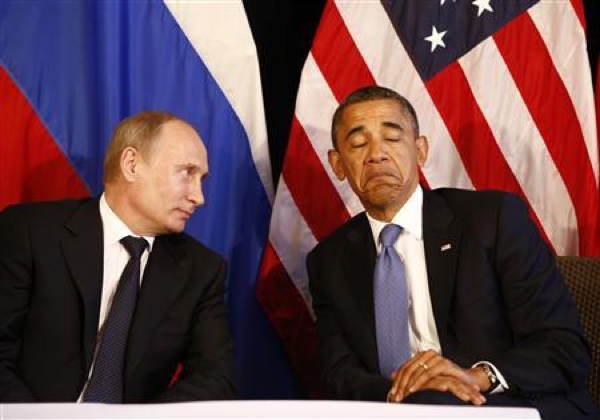 Putin Obama Frown