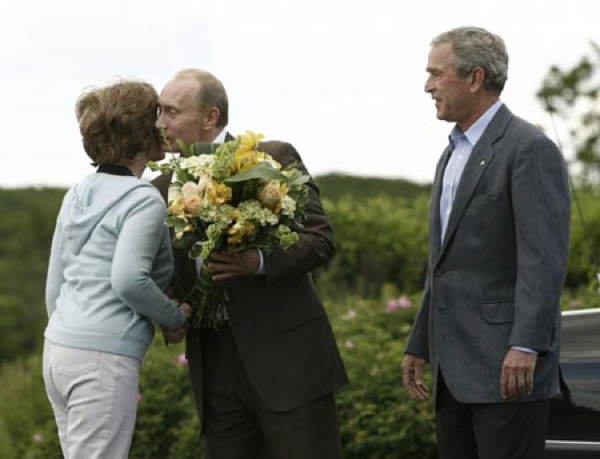 Putin Bush Flowers
