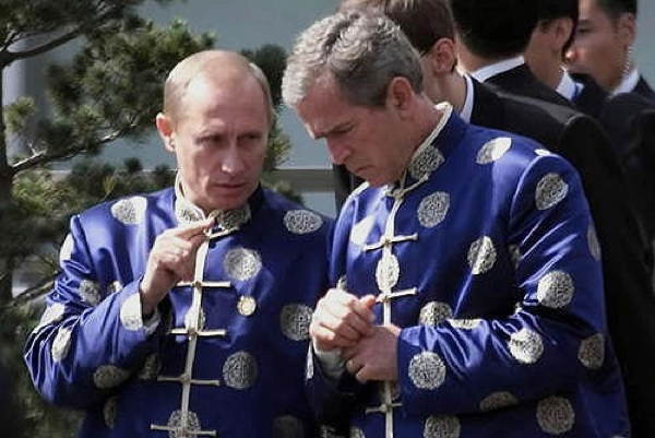 Putin Bush Mandarin Collars