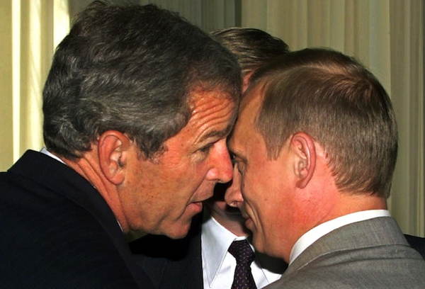 Putin Bush Whisper
