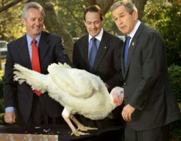 George Bush Gets With A Turkey WTF