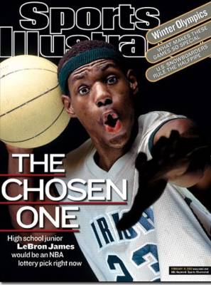 Lebron James Sports Illustrated Cover The Chosen One Picture