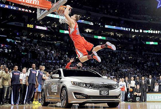 Blake Griffen Slam Dunk Over Kia Car