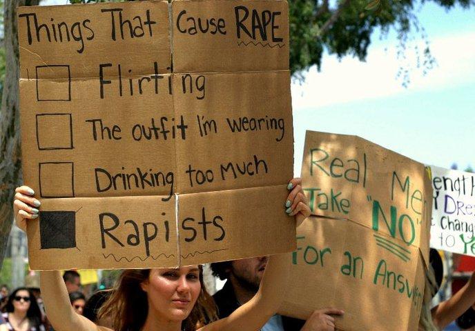 Causes of Rape Protester