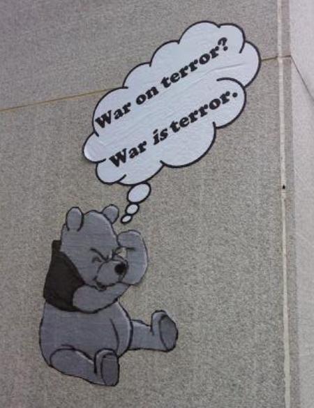 War Is Terror Graffiti