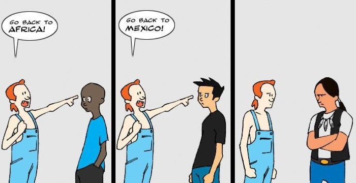 Rednecks Xenophobia Cartoon
