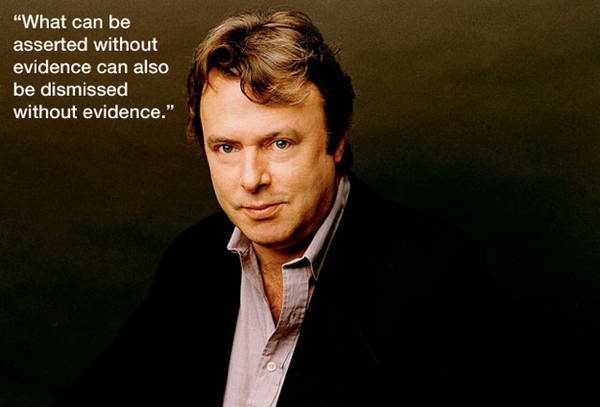 Christopher Hitchens Quotes Evidence