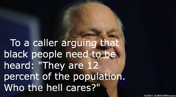 Rush Limbaugh Quotes Black People