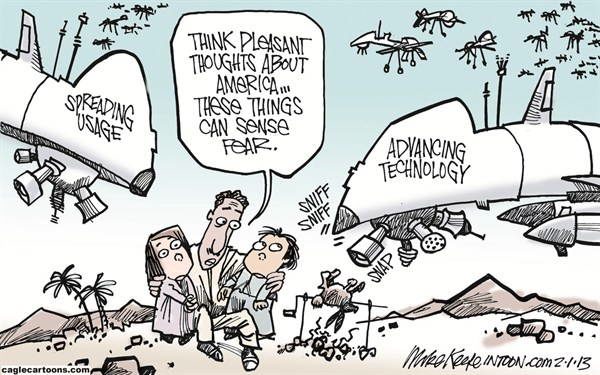 Drone Cartoons Pleasant Thoughts