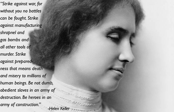 Pacifism Quotes Helen Keller