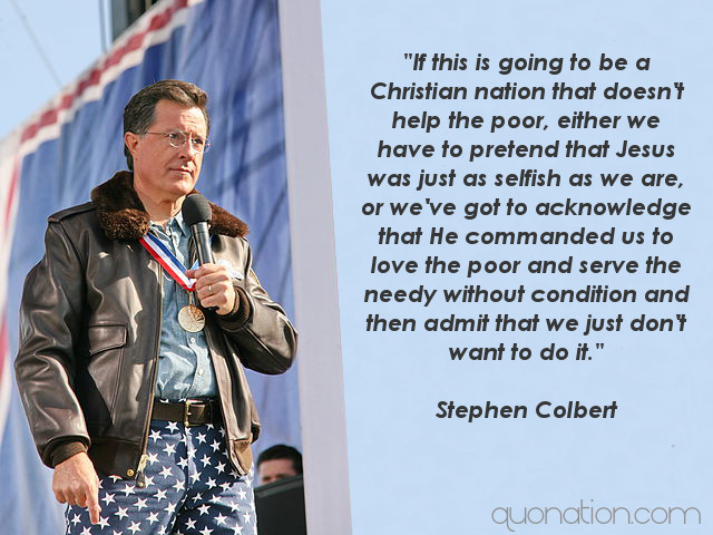 Stephen Colbert On USA Christian Nation