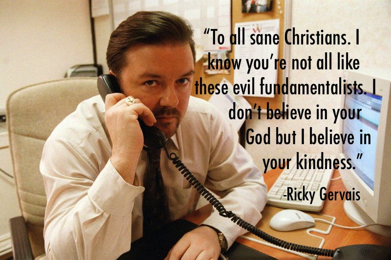 Ricky Gervais Quotes Christian Kindness