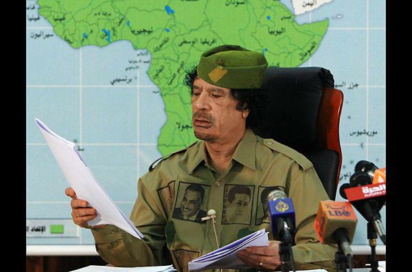 Dictator Fashions Gaddafi Iron On