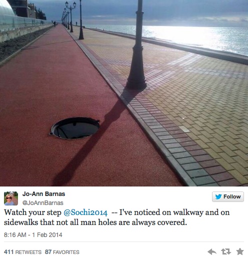Sochi Tweets Manholes