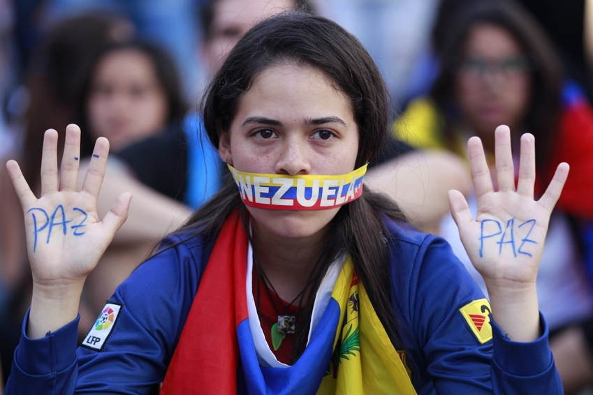 Venezuela Protests Hands