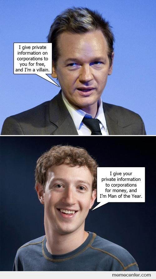 Zuckerberg Assange
